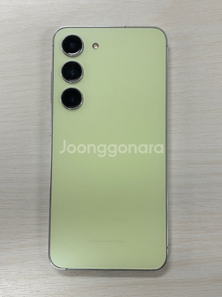 갤럭시 S23 라임색상 512용량 상태좋은 무잔상 미파...--2