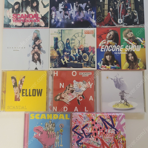 SCANDAL 스캔들 정규앨범, 베스트, 싱글, 콘서트 TOUR DVD 개봉 및 미개봉(완전한정생산본) 팝니다