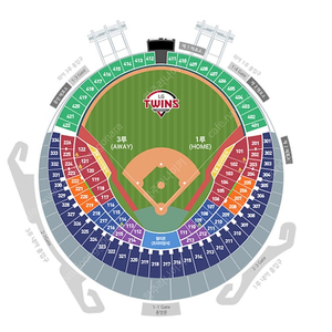 3/22~23 LG(엘지) 트윈스 vs 롯데 자이언츠 개막전 1루 레드석 1루 외야 2연석 4연석