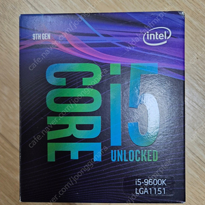 인텔 i5 9600k 팝니다(박스O 노뚜따)