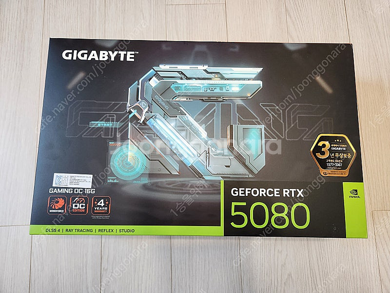 기가바이트 RTX5080 게이밍OC (미개봉)팝니다.--0