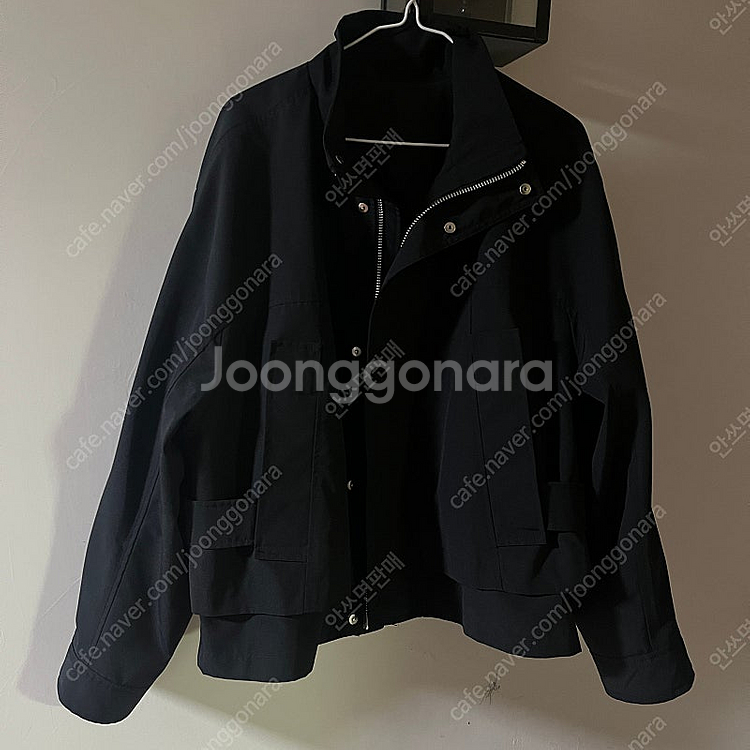 23ss 솔리드옴므 쉘파카 46사이즈 블랙--0