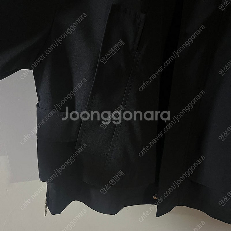 23ss 솔리드옴므 쉘파카 46사이즈 블랙--4