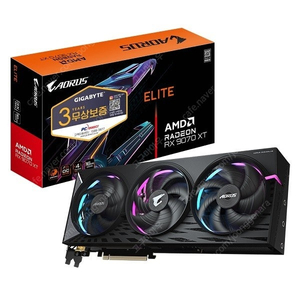 AORUS 라데온 RX 9070 XT ELITE D6 16GB 삽니다.