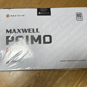 [미개봉 새제품] 맥스엘리트 MAXWELL PRIMO 600W 80PLUS STANDARD 플랫