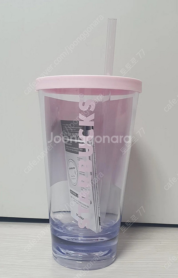 스타벅스 핑크 워드마크 스플래시 콜드컵 591ml , ...--0