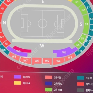 4열 대한민국 vs 요르단전 2,4연석