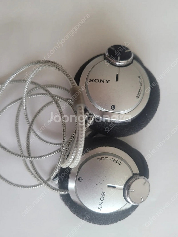 소니 sony mdr-Q55 솔리드 실버 클립형 이어폰...--0
