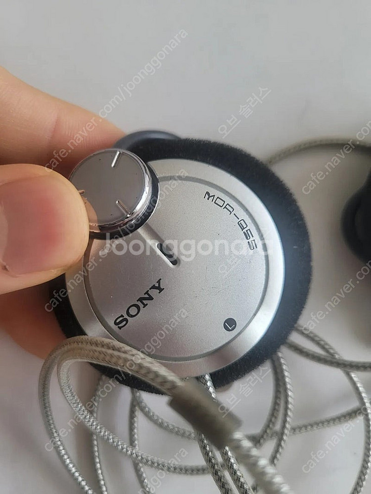 소니 sony mdr-Q55 솔리드 실버 클립형 이어폰...--2