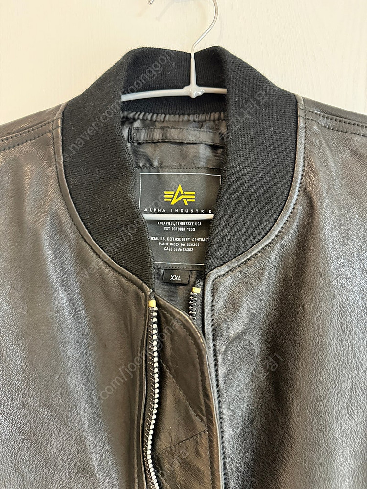 알파인더스트리 ma-1 양가죽 레더 자켓 새상품 이미지