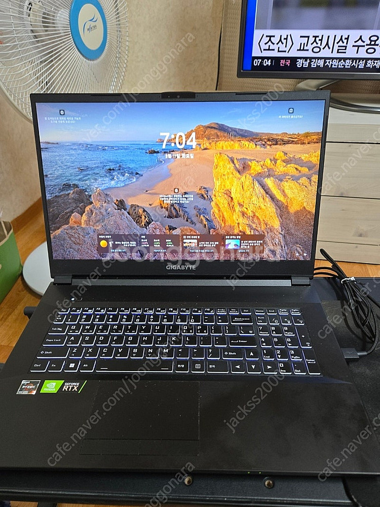 기가바이트 Ryzen7 5800h 하이앤드 노트북 판매--3