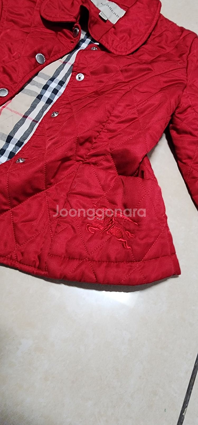 BURBERRY 키즈 퀼팅자켓 8Y/ 버버리키즈 8y ...--8