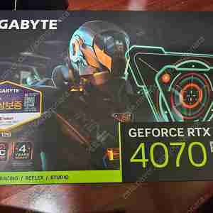 GIGABYTE RTX 4070 SUPER GAMING OC D6X 피씨디렉트 단순개봉 미사용 풀박 팝니다.