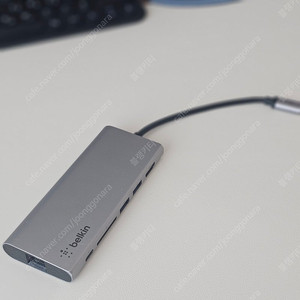 벨킨 USB C타입 노트북 멀티미디어 허브 F4U092btSGY