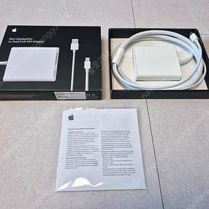 MB571FE/A 애플 미니DP to 듀얼 링크 DVI 아답터 Apple Mini DisplayPort to Dual-Link DVI Adapter