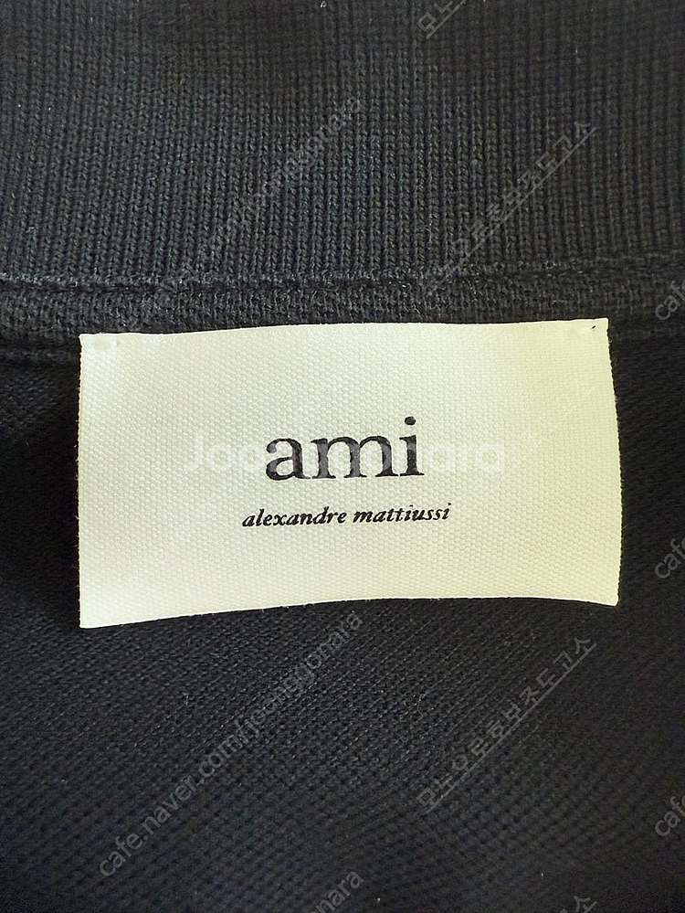AMI 아미 반팔 카라티 블랙 XL--3