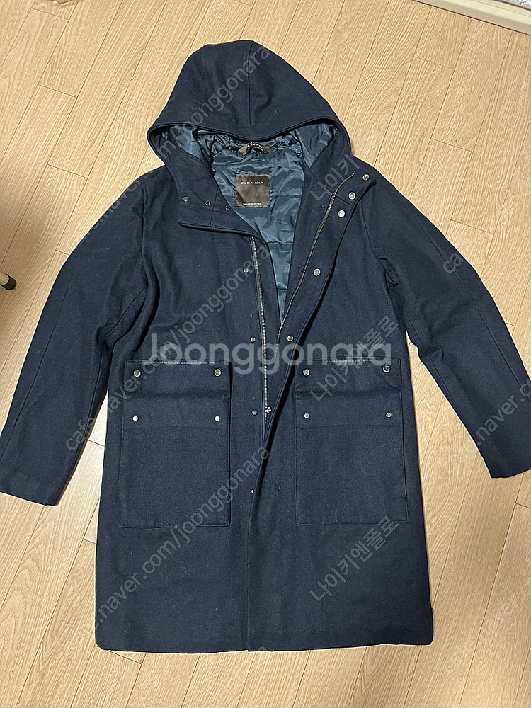 자라 후드 모직 패딩코트 라지(100-105) 판매--0