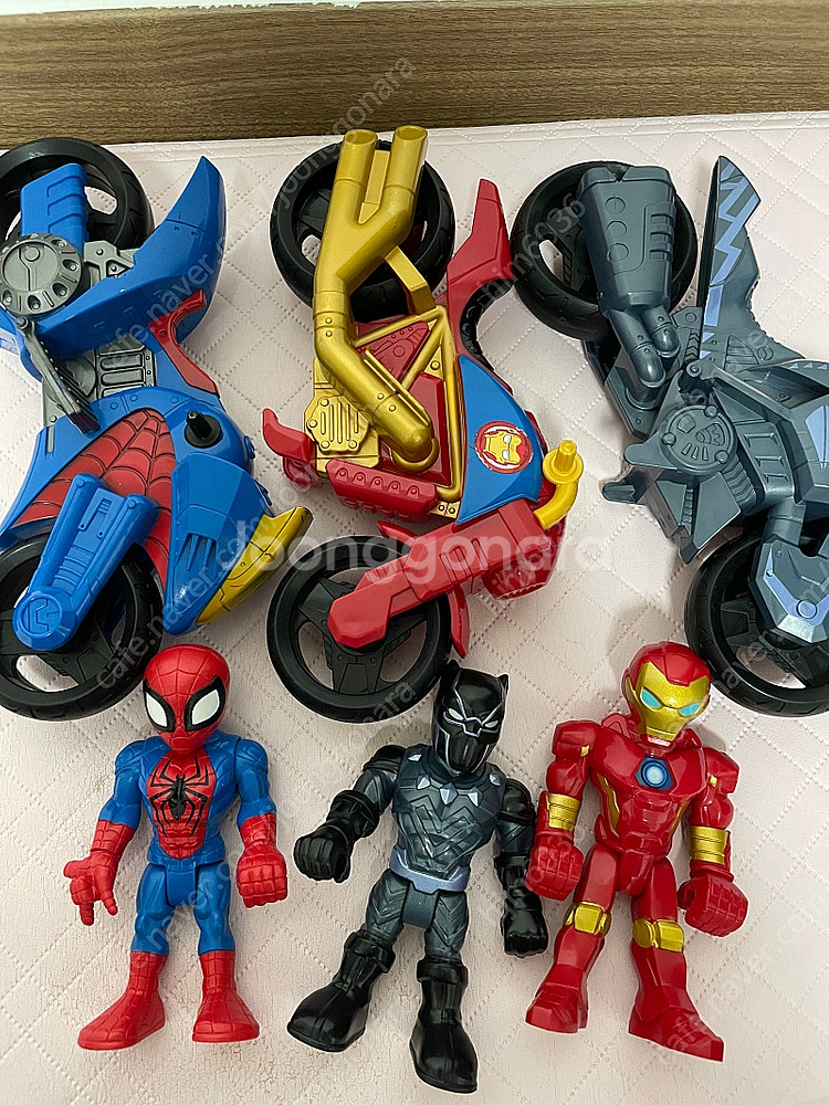 슈퍼히어로 아이언맨본부, 오토바이&피규어 3개--7