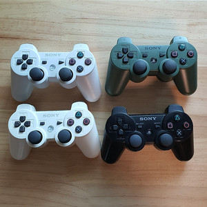 ps3 듀얼쇼크3 화이트 검정 정글 그린