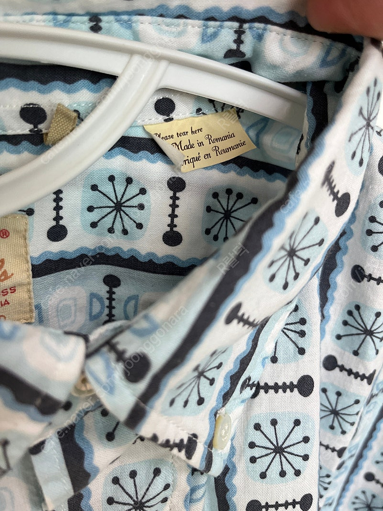 리바이스빈티지클로딩 LVC 70'S BUTTON UP ATOMIC BLUE&WHITE M사이즈 판매 더블알엘,RRL... 이미지