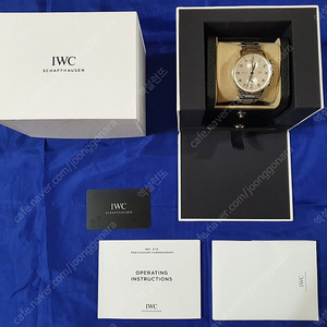 iwc 포르투기저 크로노그래프 3716 신형 블루핸즈 판매해요