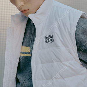 마리떼 라이트 패딩 조끼 새상품 S사이즈 MOUVEMENT LIGHT WEIGHT PADDED VEST white