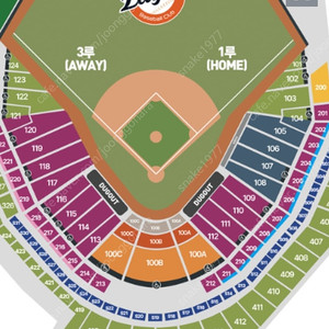 3/18(화) 한화이글스 vs 삼성라이온즈 1루 덕아웃 위쪽 내야지정석 2, 4연석 양도합니다.