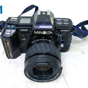 수집용/부품용 미놀타 MAXXUM 7000, 캐논 AE-1, 캐논 Canonet QL19및 구형 카메라플래시