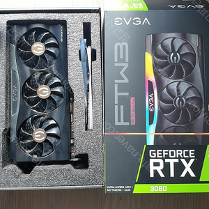 EVGA 3080 FTW3 ULTRA 10G 풀박스 팝니다.