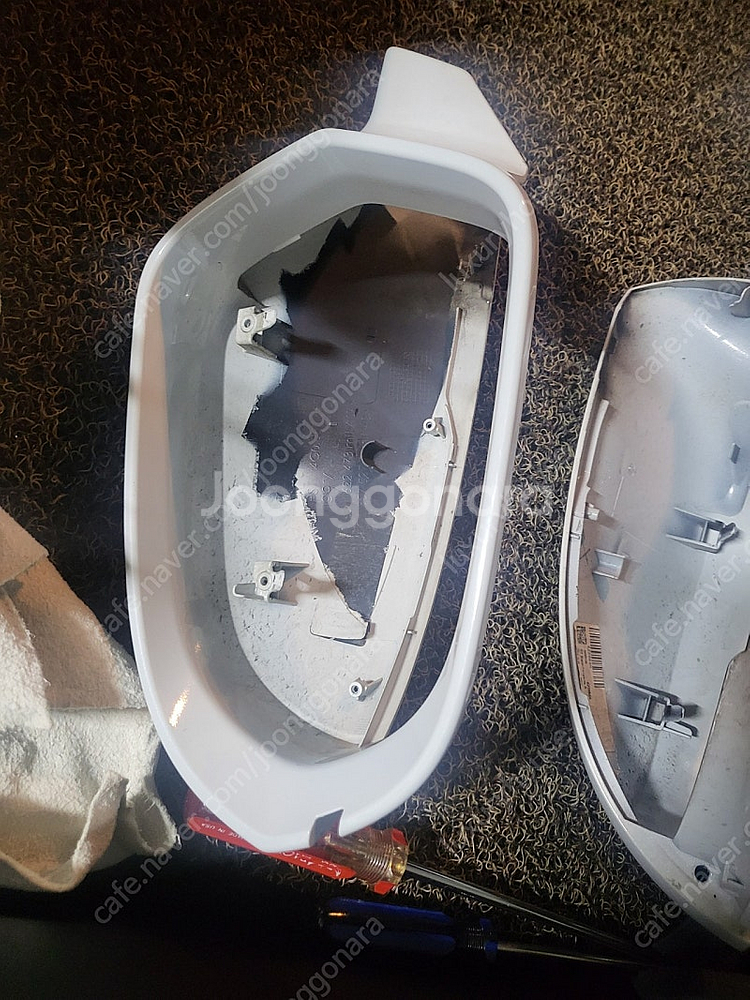 16년페리 c7 a6 순정사이드미러커버 흰색팝니다.--3
