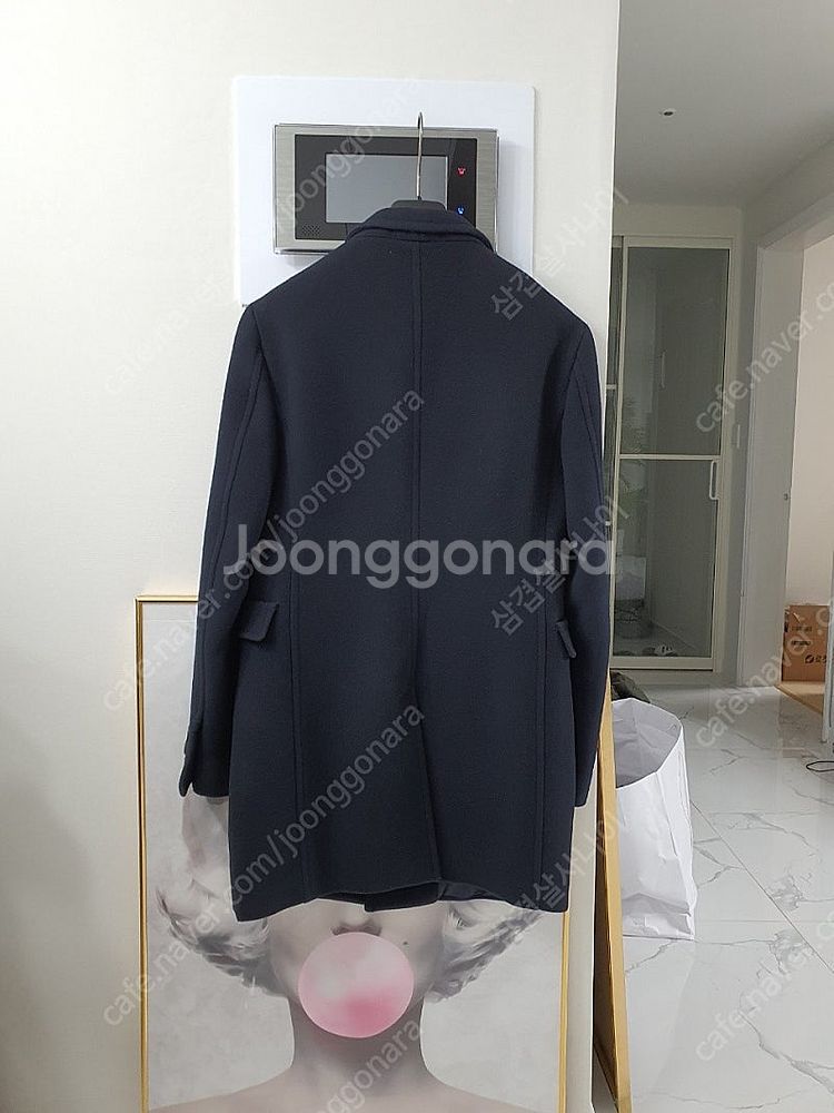 시스템옴므 앙고라 혼방 싱글 코트 자켓 95 판매합니다...--1