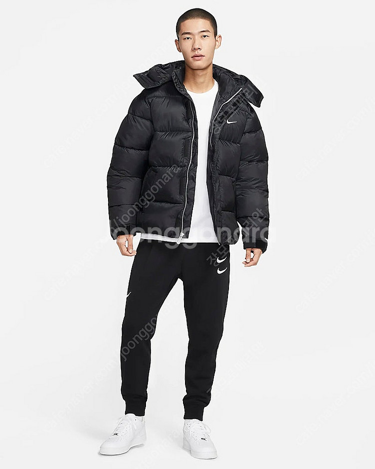 나이키 솔로 스우시 써마핏 패딩 자켓 그린 L 100 새상품 판매합니다.--1