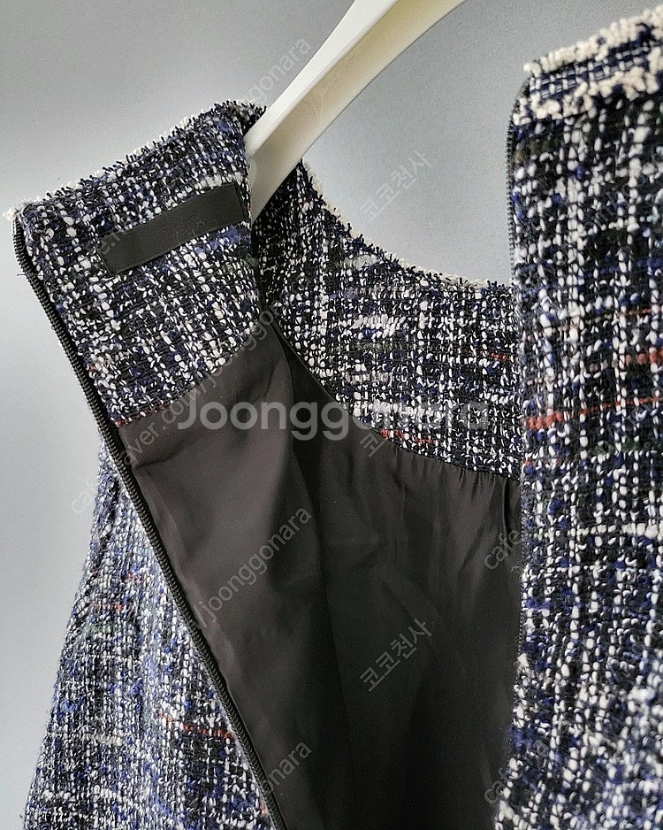 LeShop 르샵 은장단추 클래식 트위드 원피스 하객룩...--3