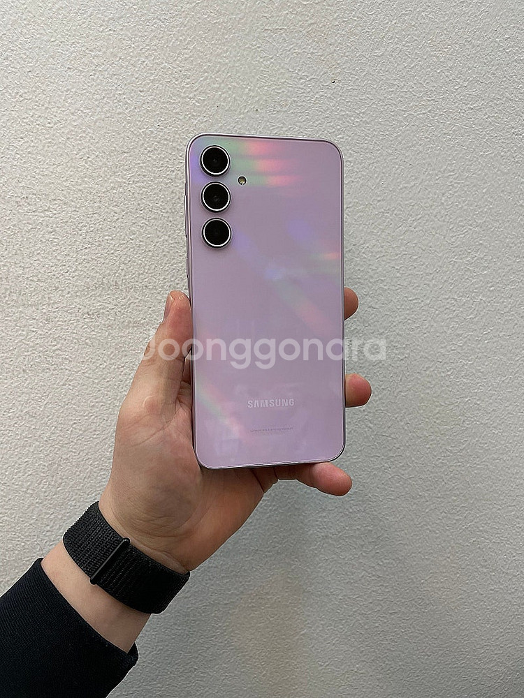갤럭시A35 라일락 128GB 무잔상 상태좋은 중고28...--1