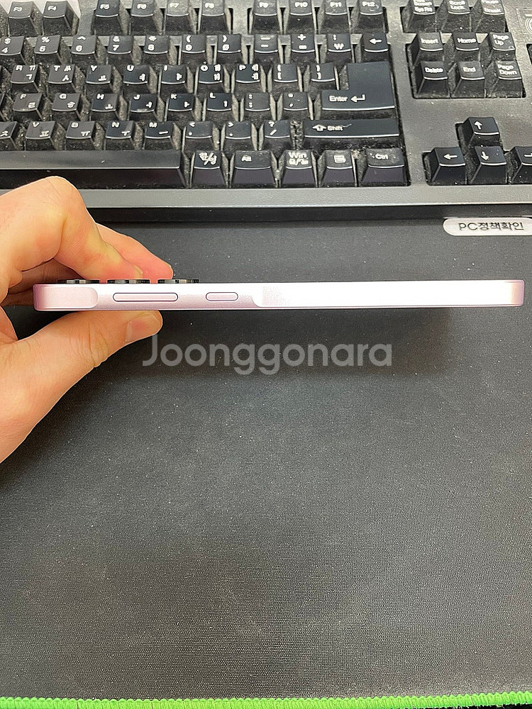 갤럭시A35 라일락 128GB 무잔상 상태좋은 중고28...--4