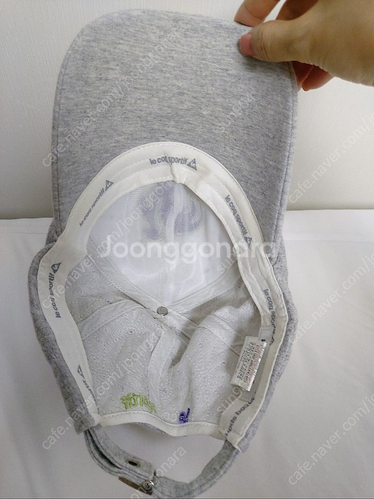 여성 르꼬끄볼캡야구모자 회색그레이야구모자--2