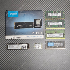 DDR5, NVME / 미니PC, 노트북용 정리합니다 / 2TB, 512GB, 256GB / 8GB, 16GB, 32GB