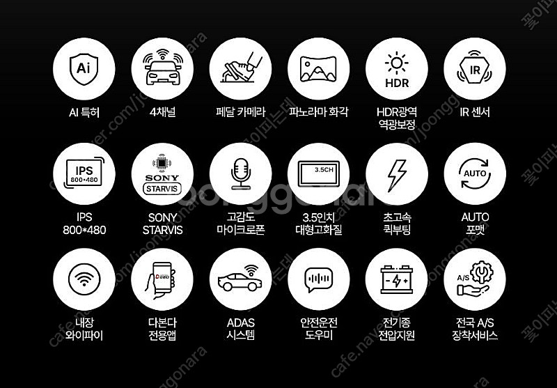급발진대비 페달블랙박스 4채널 다본다 울트라14 새상품...--5