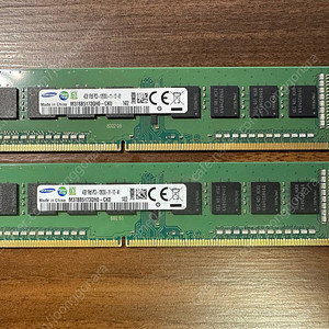 [개인] 삼성전자 DDR3 4G PC3-12800 단면 램 2개 일괄 판매합니다.