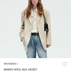 (새상품) H8 에이치에이트 MARGO WOOL SILK JACKET 울 실크 자켓 small사이즈