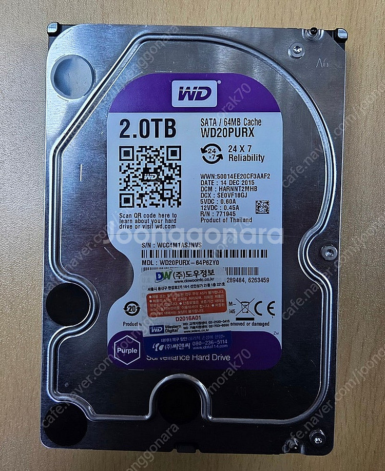 3.5" HDD 2T (1개) + 1T (4개)--0