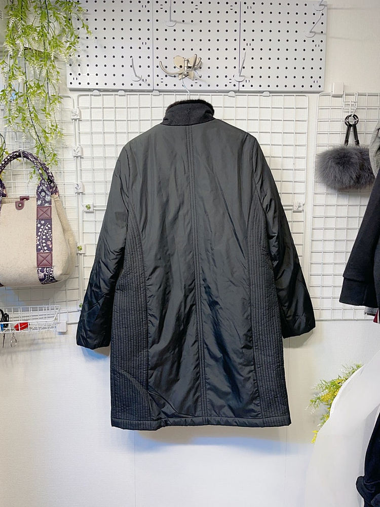 새옷 55 경량 패딩 누빔 코트 천연밍크 배색 충전제 모100% 베이지,블랙--7