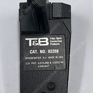 광섬유 파이버 탈피기 Optical Fiber Stripper 미국 T&B사 92208 판매 Made in USA