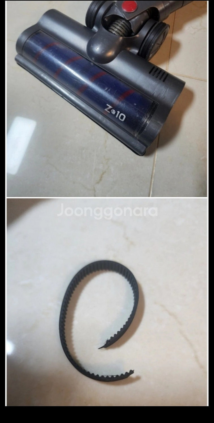 Z-10 기펠 청소기 롤러 고장시 교체 타이밍 벨트 팝...--0