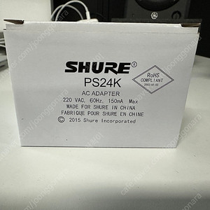 SHURE PS24K,PS43K 정품 어뎁터팝니다.