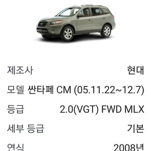 2008년식 싼타페 CM