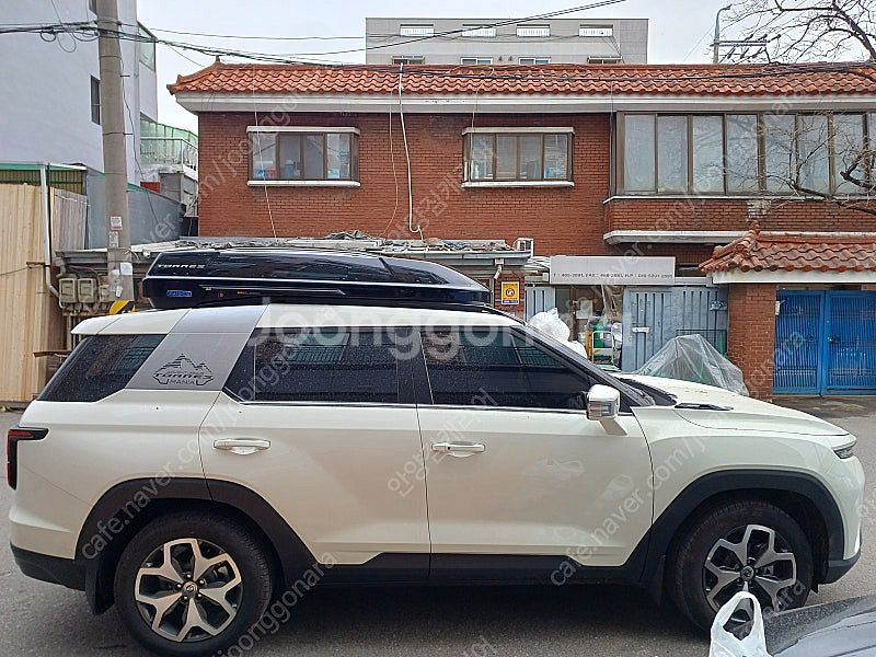 지붕위 밀착형 코토 일체형루프박스 어닝,윈드가드 당일재...--8