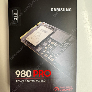 미개봉 삼성 SSD 980 PRO M2 2테라