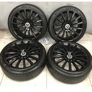 벤츠 C클래스 19인치 마차 블랙 휠타이어 225/40R19, 255/35R19 C클래스