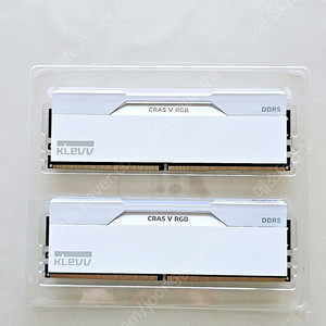 ESSENCORE KLEVV DDR5-6400 CL32 CRAS V RGB WHITE 패키지 서린 (32GB(16Gx2))